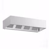Commercial Wall-Mounted Extractor Hood - 2200mm - with Baffle Filters & Lighting