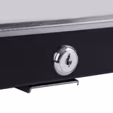 Minibar - 402mm - 34L - avec 1 porte en verre & serrure - Noir - double vitrage, porte réversible