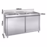 Mosogatószekrény 1,8 m - 2 lavór balról H 50 x S 40 x M 25 cm