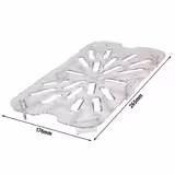 (6 pièces) CAMBRO | Camview® - Égouttoir GN en copolymère 1/4 - Transparent - Sans BPA
