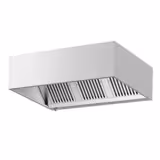 Commercial Wall-Mounted Extractor Hood - 1600mm - with Baffle Filters & LED Lighting