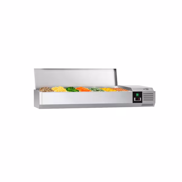 Vitrina de Ingredientes PREMIUM - 1500x281/335mm - 7x GN 1/4