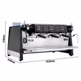 WEGA | Polar – Machine à café porte-filtre – 3 groupes – 6,9 kW – avec compteur de shots – écran tactile – Noir