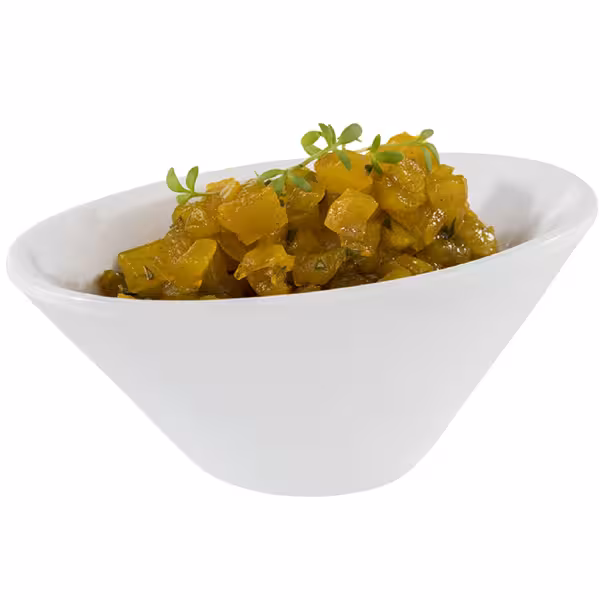 (20 stuks) Schaal - MINI - Melamine - 70ml - 105x60mm - stapelbaar - Wit