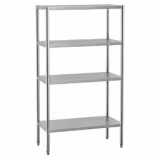 Stainless Steel Shelving Unit ECO - 1000x500mm - with 4 shelves (ADJUSTABLE)