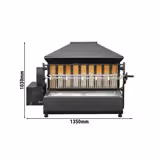 Charcoal Chicken Rotisserie Oven - with 1 Skewer for up to 5 chickens