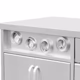 Meuble bas pour distributeur de boissons avec porte-gobelets & compartiment à glaçons - 1,5 m