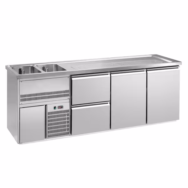 Bierkoeling Premium PLUS - 2500x700mm - 2 deuren & 2 laden