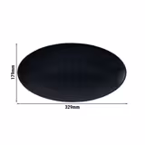 (2 pcs) SELTMANN WEIDEN | Serving Platter – Rectangular Coupe – Porcelain – 330×180 mm – Black