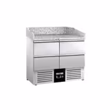 Pizzawerkbank PREMIUM - 935x700mm - met granieten werkblad - met 4 laden
