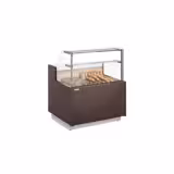 Comptoir à pain RIGA - 1058x990mm - 2 étagères - Éclairage LED - Vitrage de sécurité