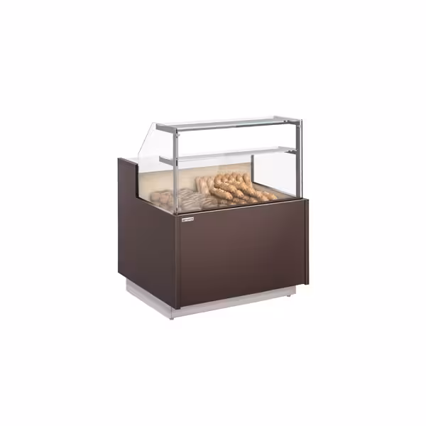 Banco alimentare non refrigerato RIGA - 1058x990mm - con 2 ripiani