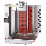 Macchina per Kebab elettrica - 10 bruciatori - forma a V - max. 150 kg