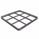 Rack Extender - for glass rack (500x500mm) - 500x500mm - 9 compartments - Beige - compatible with GKU9N