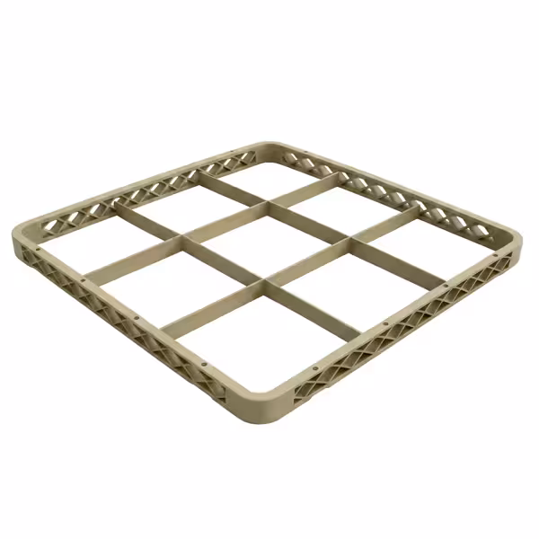 Reunakehys - GN 1/1 - 500x500 mm - 9 lokeroa - beige - yhteensopiva: GKU9N