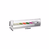Countertop Prep Well / Refrigerated Topping Unit PREMIUM PLUS - 1733x413mm - 6x GN 1/3
