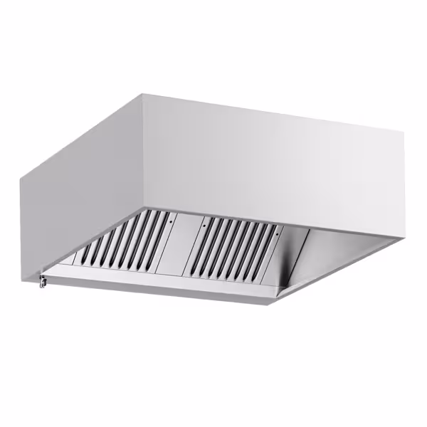 Kutu Tipi Davlumbaz - 1200mm - Alevsavar Filtreli - Aydınlatmalı