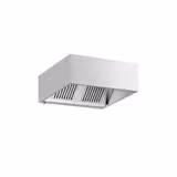 Hotte à adosser professionnelle - Profondeur 1100 - 1200mm - sans moteur - avec filtres et éclairage