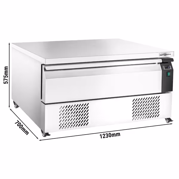 Dulap congelator cu sertare, cu 1 sertar - 1,23 m - pentru GN 1/1 + GN 2/1 - 113 litri