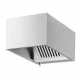 Commercial Wall-Mounted Extractor Hood - 800mm - with Baffle Filters & Lighting