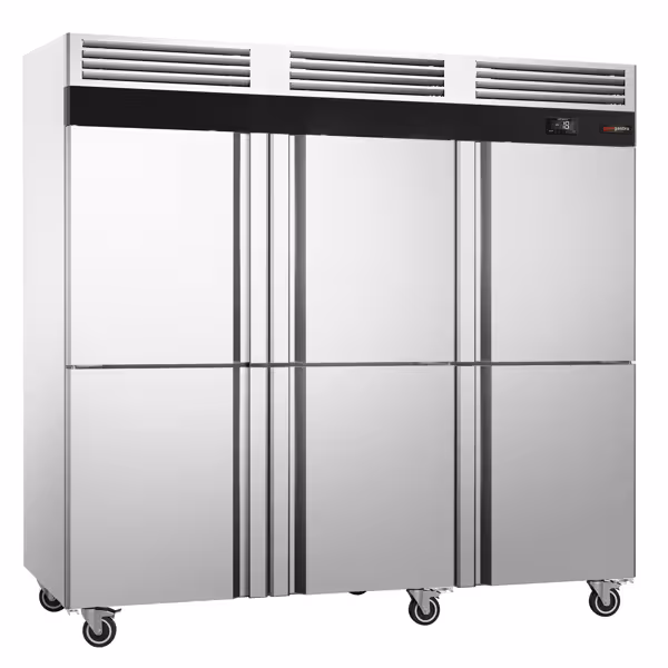 Storage freezer - Stainless steel ECO - GN 1/1 - 2500 litres - with 6 half doors