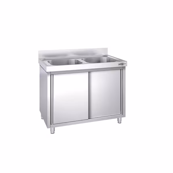 Móvel de lavatório PREMIUM - 1000x600mm - com 2 lavatórios no centro