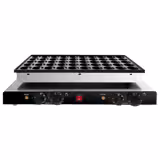 Plancha para gofres - Individual - Manual - 1,7 kW - Molde: Poffertjes - para 50 piezas