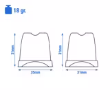 Iskubmaskin - Cylinder - 57 kg/24 h - inkl. Avloppspump