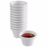 (6 stuks) Dompelbakjes - Set van 12 - PET - 40 ml - Ø 60mm - Wit