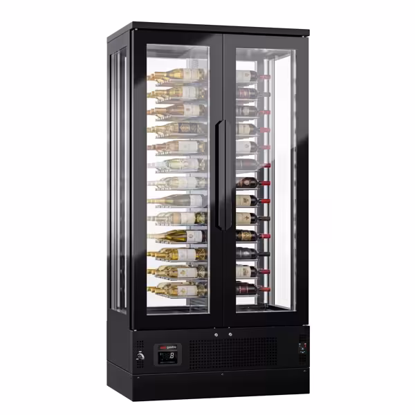 Rashladna vitrina za vino - 1 klimatska zona - 450 l - max. 104 boca