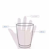 (500 pcs) Couvercle réutilisable - Transparent