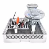 Çift Cidarlı Endüstriyel Bardak Yıkama Makinesi Set Altı SHISHA - Dijital Kontrol Paneli - 4,9kW - 50x50cm Sepetli - Full Pompalı