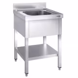 Ванна моечная PREMIUM - 600x700мм - с Нижней полкой и 1 Раковиной