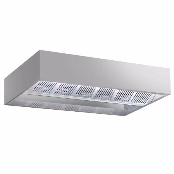 Plafond afzuigkap - B3000mm - zonder motor - met filter - met inductietoevoer