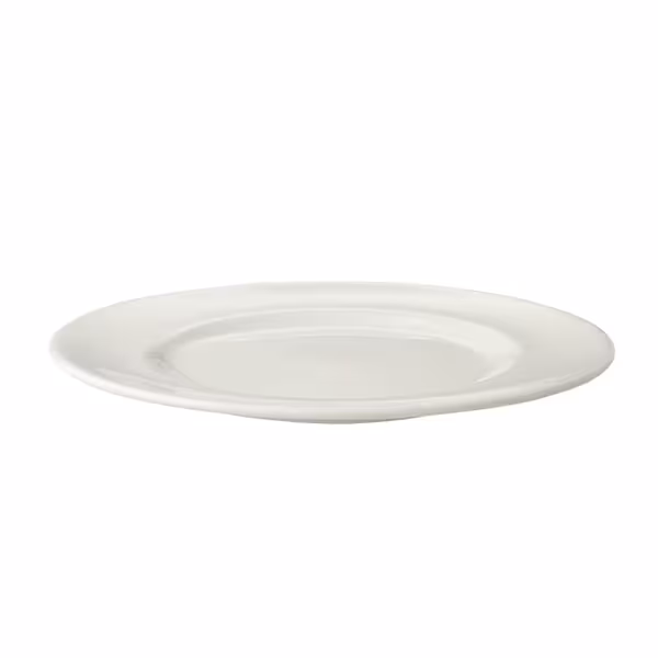 (6 szt.) LUX - Talerz płytki - Porcelana - Ø 235mm - Elfenbinowy