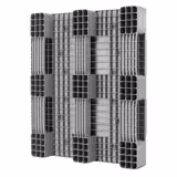 (12 pz) EPAL Europallet in plastica - Portata: 4000kg - Grigio
