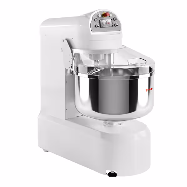 Spiraalkneder PREMIUM - 131l / 80kg - 2 snelheden - met vaste kom - timerfunctie - 400V - speciaal voor brooddeeg
