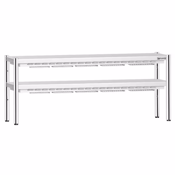 Seramik ısıtıcılı servis rafı - 2000x370 mm - 2x 1,75 kW - 2 ısıtmalı raf