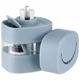 (6 bucăți) Râșniță 2 în 1 pentru sare și piper - plastic - înălțime: 80 mm - albastru