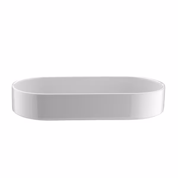 (6 stuks) Saladeschaal - PERA Weiß - Porselein - ovaal - 160x70mm - Wit