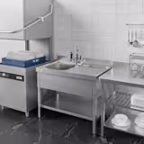 Plonge en inox ECO - 1400x600mm - avec étagère basse - 1 bac à gauche