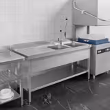 Lavello ECO - 1800x700mm - con ripiano di fondo - con 2 vasche