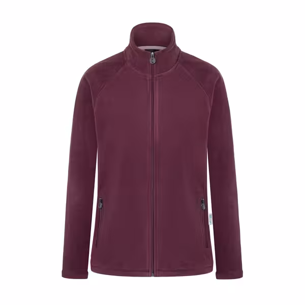 KARLOWSKY | Women's Workwear Fleece Jacket Warm‑Up – Aubergine - XXL - Recycled Polyester