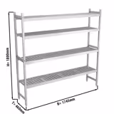 Aluminium Base Shelf - 1745x460mm - Load capacity: 600kg