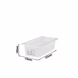(6 Stück) CAMBRO | SafeTrak - Polypropylen-Behälter GN 1/3 - Milchig - Höhe: 100mm