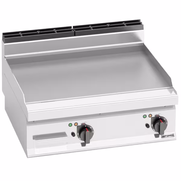 Commercial Electric Griddle Plate PREMIUM - smooth plate - 800x714x457mm - 9.6 kW - 2 zones - up to 270°C