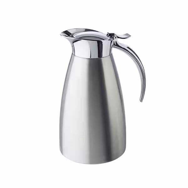 Thermoskan - RVS - dubbelwandig - 0,6L - druksluiting