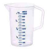 Vaso medidor - 1 litro - con escala de 100 ml
