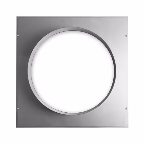 Aansluitplaat RVS - Ø290mm - kraag60mm