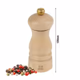 (6 pieces) PEUGEOT | CLERMONT - Pepper mill - natural wood - Height: 130mm
